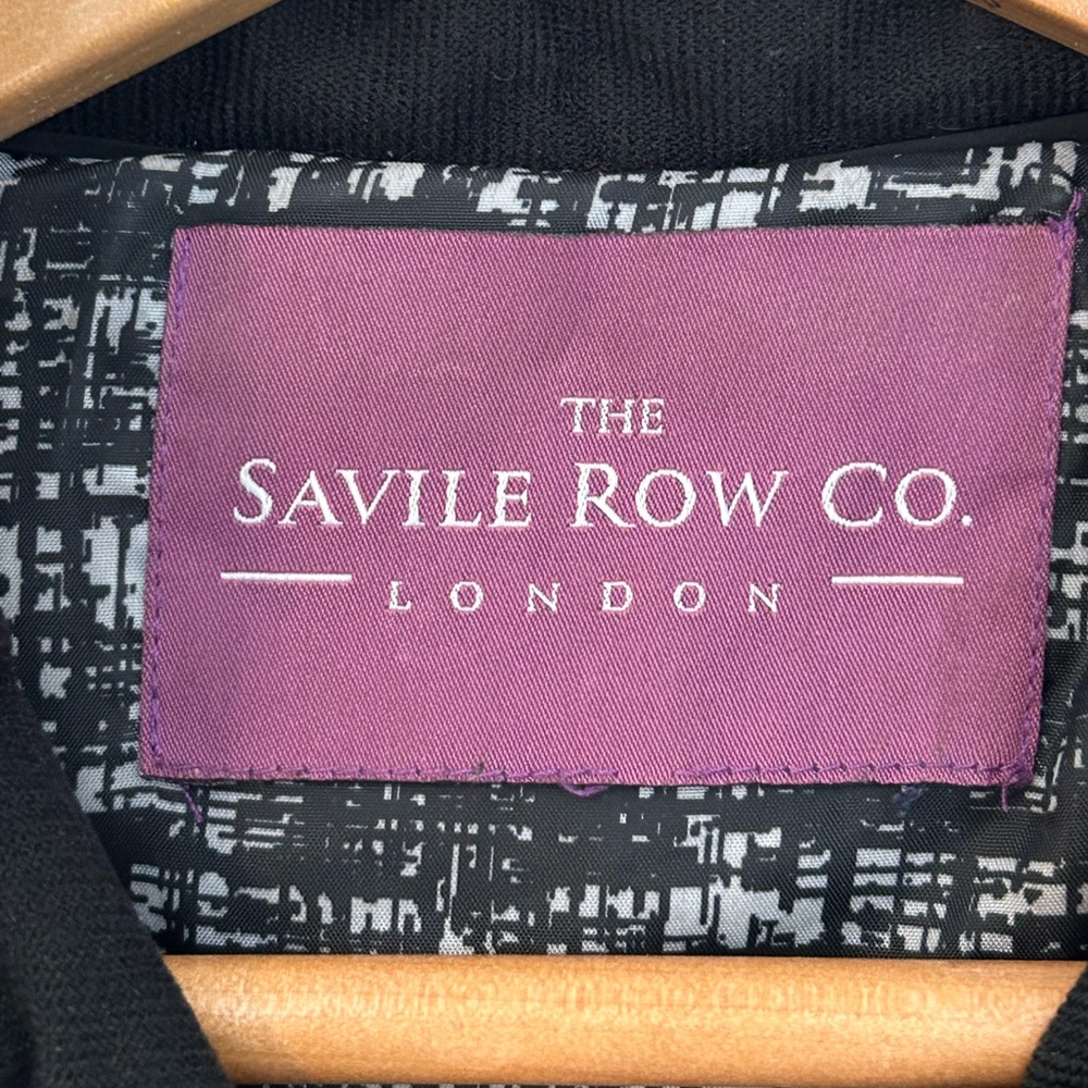 NWOT The Savile Row Co. London Black Quilted Vest with Contrast Lining Size - Picture 2 of 4